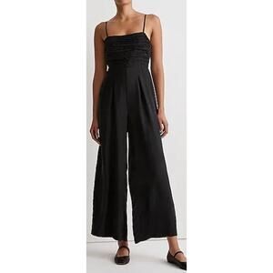 Madewell Madeline Ruched Crop Straight Leg Sleeveless Jumpsuit US Women's 00 New